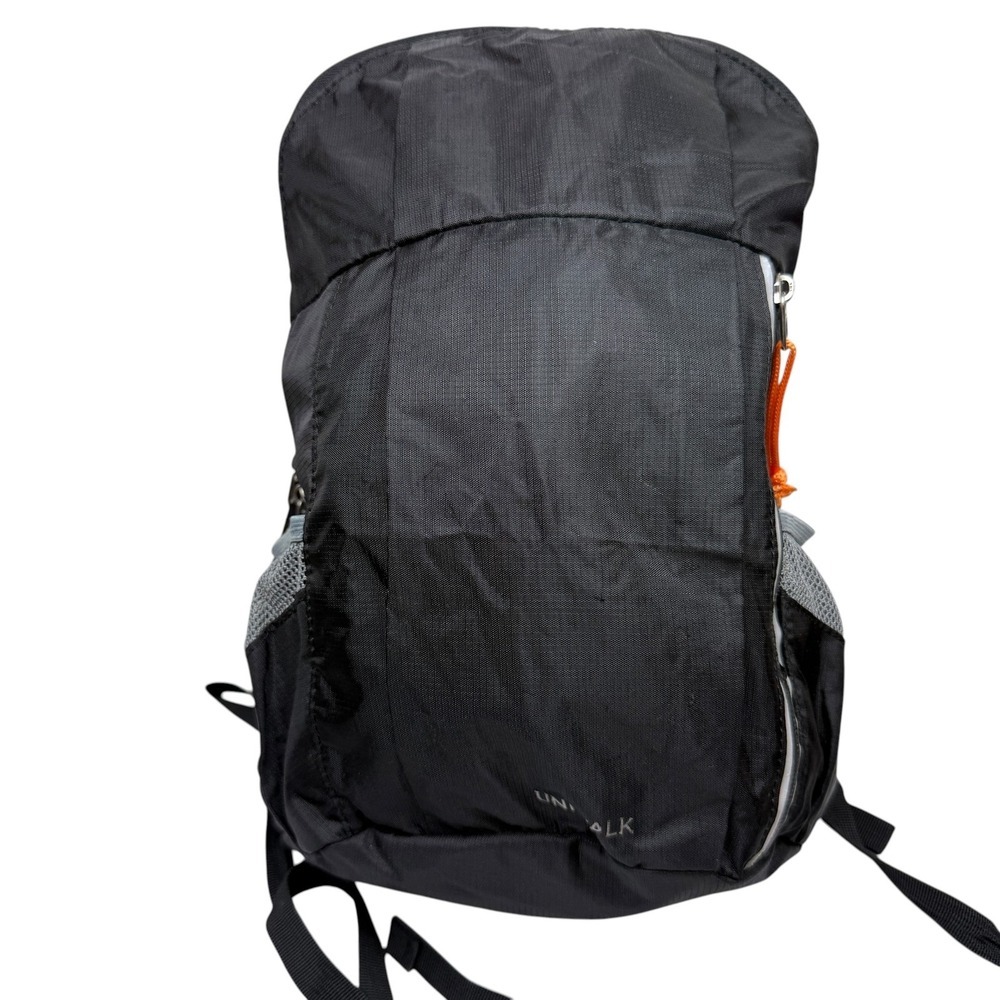 UNIWALK Lightweight Packable Daypack Backpack Black Travel Hiking Camping Bag